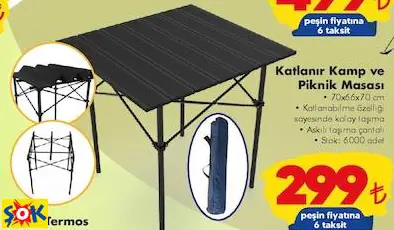 KATLANIR KAMP VE PİKNİK MASASI KATLANIR KAMP VE PİKNİK MASASI